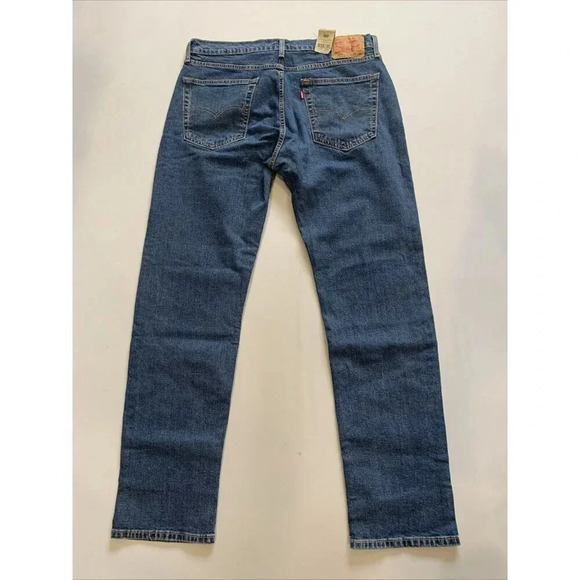 Levi's 505 Men's Blue Regular Fit Straight Leg Jeans Size 36x34 NWT - Picture 6 of 12
